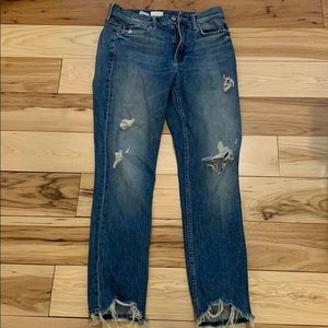 Mother Straight Leg Boyfriend Jeans